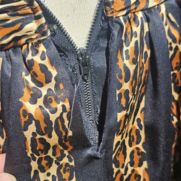 Vtg. A.J Bari leopard print strapless dress - Picture 10 of 13